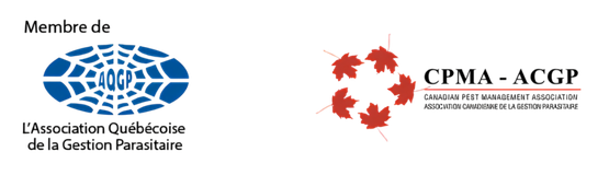 Agroextermination membre de l'association québécoise de la gestion parasitaire et de la CPMA-ACGP Assocation canadienne de gestion parasitaire
